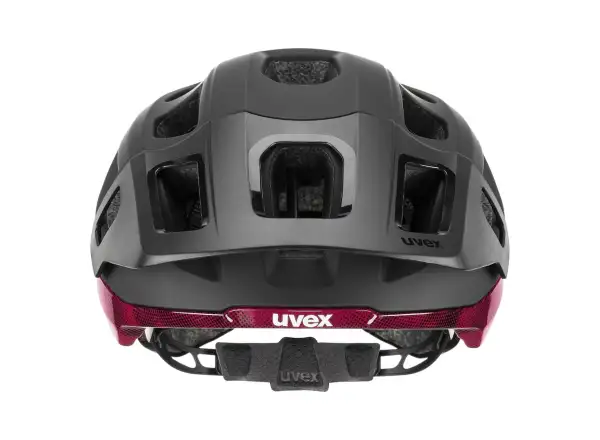 Uvex React Mips helmet Black/Ruby Red Matt
