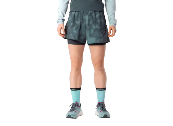 Dynafit Trail Reflective 2in1 women's running shorts Cinder