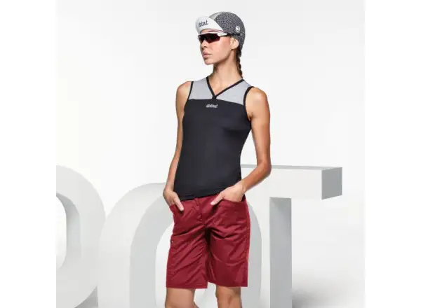 Dotout Storm women's shorts dark red