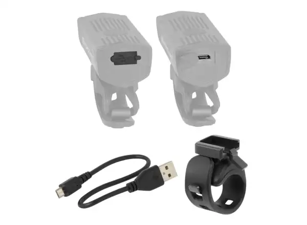 Force Dot set of front and rear lights USB