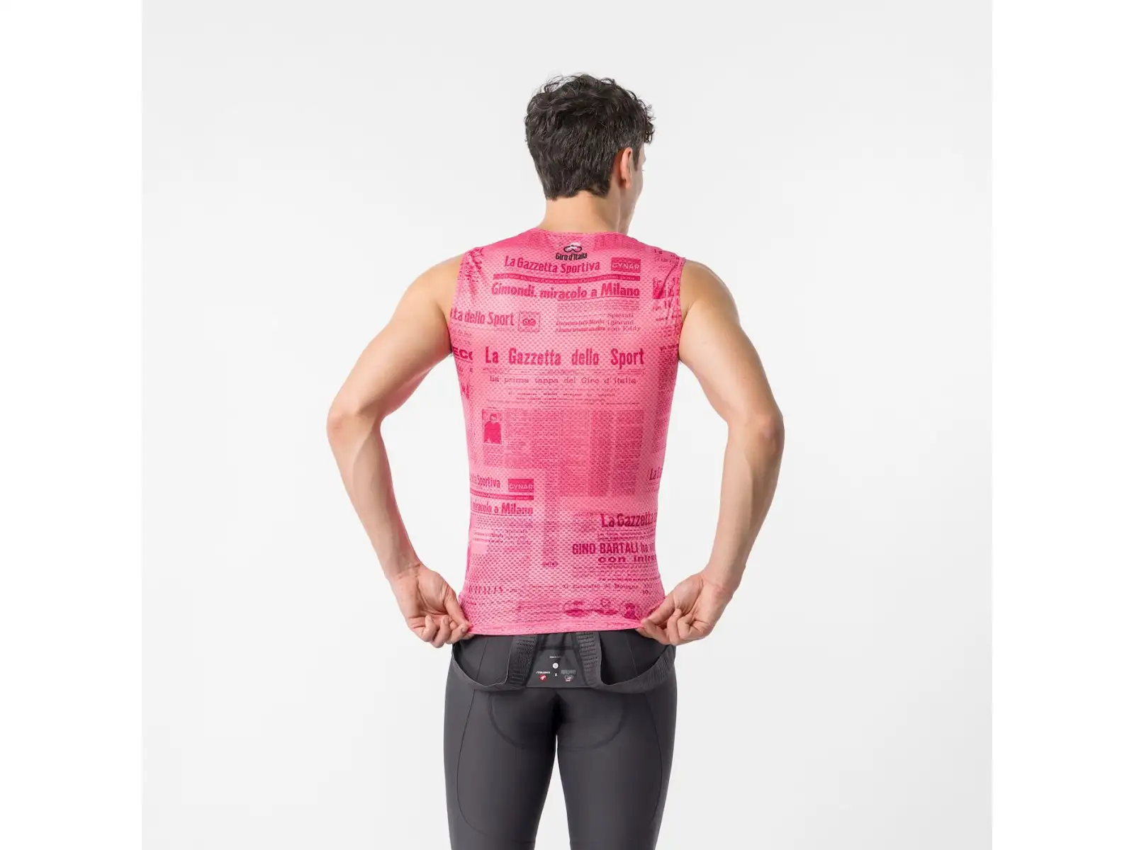 Castelli Giro Gazzetta Dello Sport men's sleeveless undershirt Rosa Giro