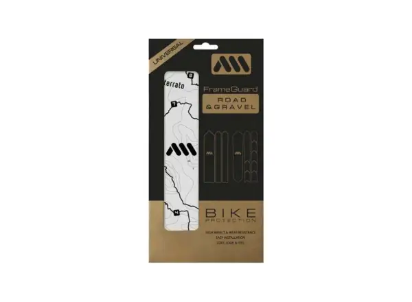 All Mountain Style frame protection decals Gravel/Road Sterrato Black