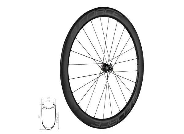 Force Team SP Carbon Disc road laced wheel rear 12x142 mm 50 mm hub Shimano HG11