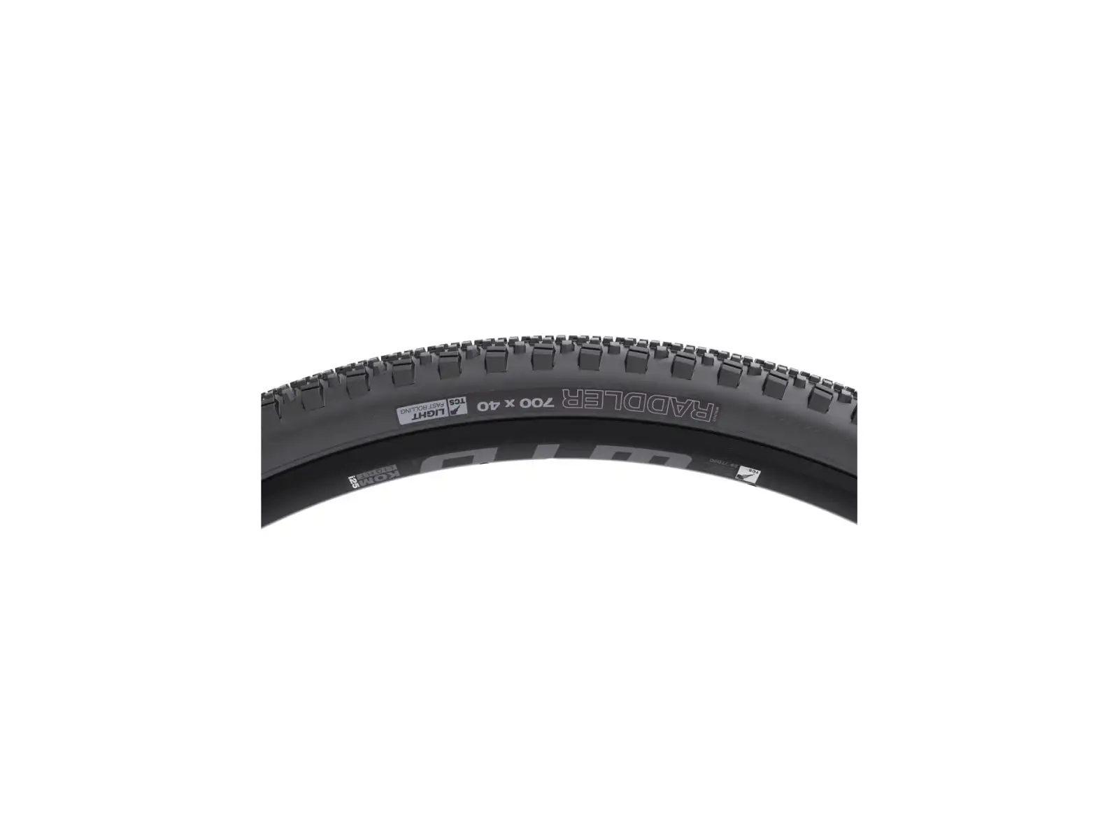 WTB Raddler TCS Tubeless Light Fast Rolling tire kevlar black