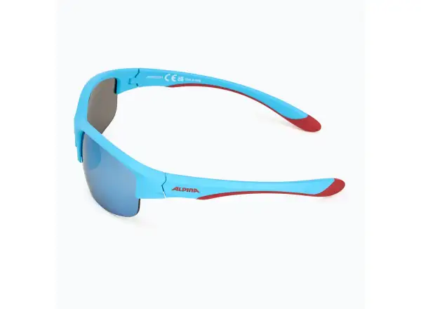 Alpina Flexxy Youth HR children's glasses Blue-Red Matt/Blue mirror