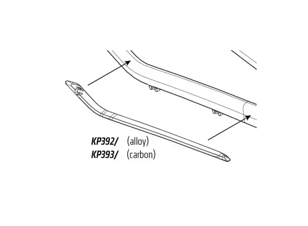 Cannondale Habit Carbon rear stay protector black - KP393
