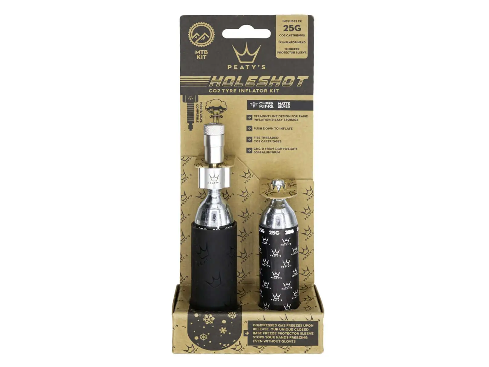 Peatys Holeshot CO2 kit 25 g Silver