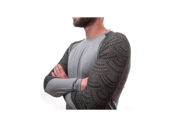 Sensor Merino Impress men's long sleeve shirt Grey/Maori