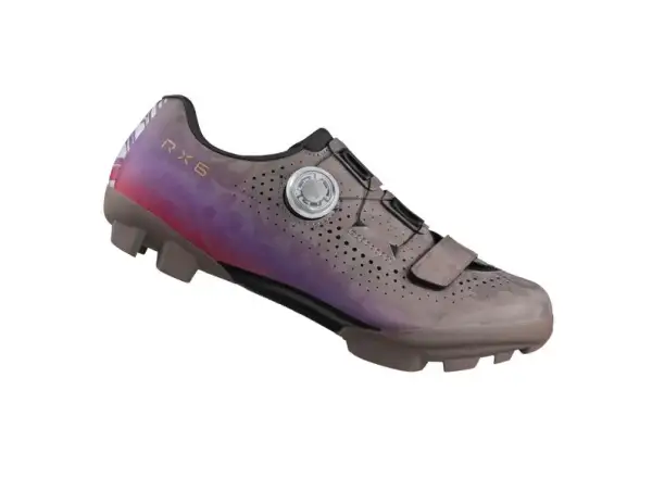 Shimano SH-RX600 women's gravel shoes grey/lilac