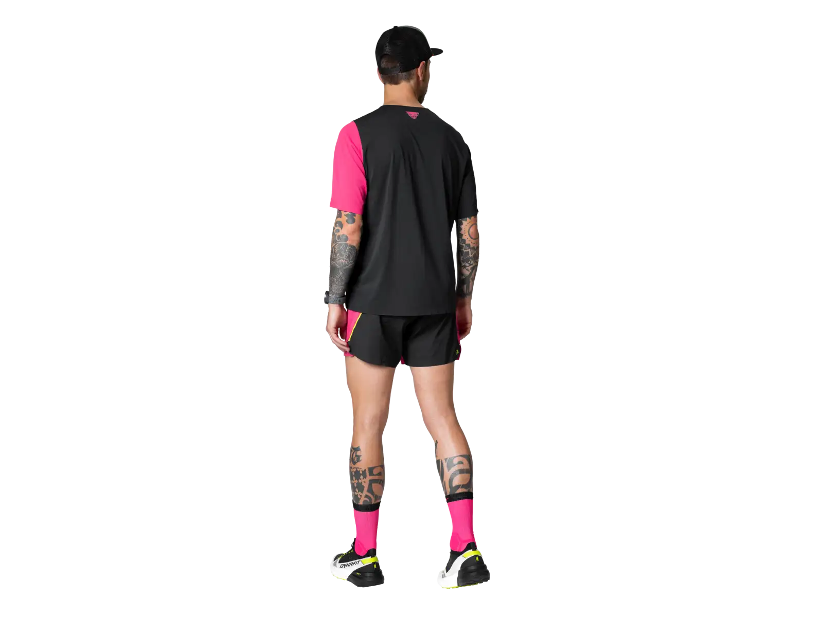 Dynafit DNA men's running shirt short sleeve Pink Glo