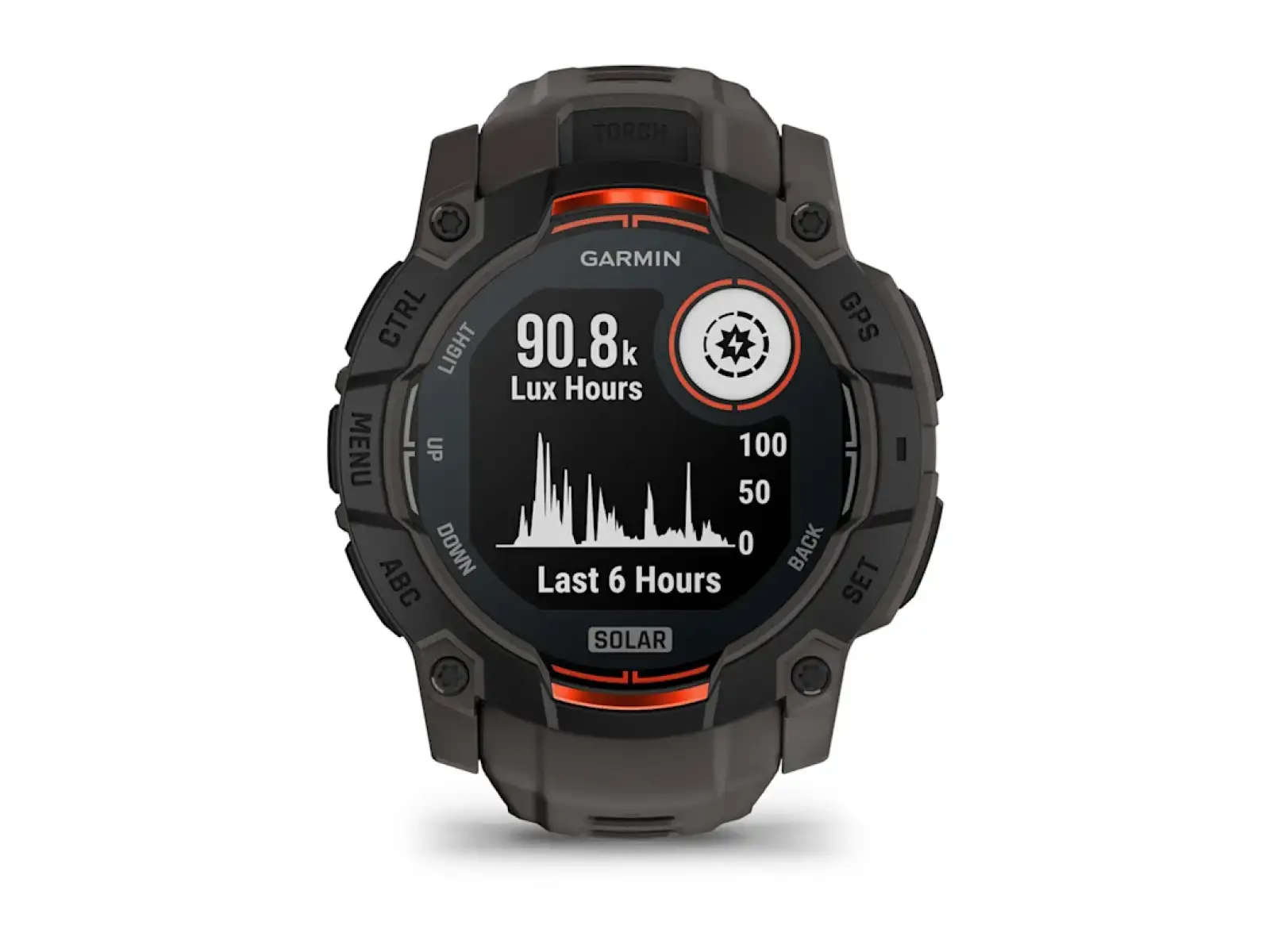 Garmin Instinct 3 Solar 50 mm smart watch Black/Charcoal strap