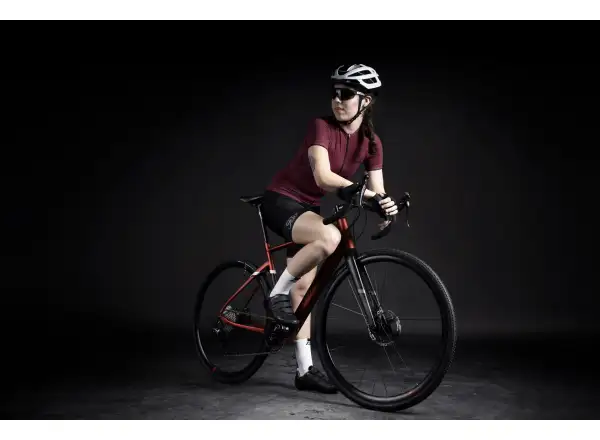 Force Charm women's jersey short sleeve bordo