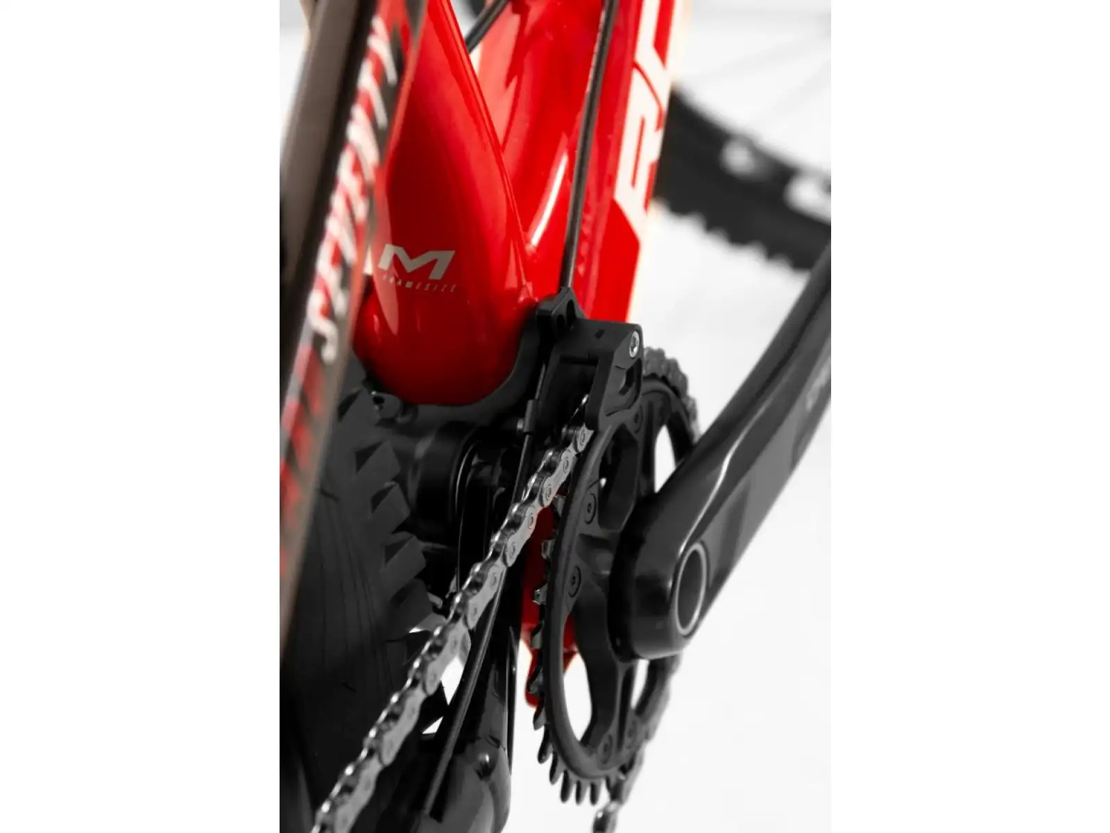 Rock Machine Blizzard 70-297 red/white full suspension mountain bike