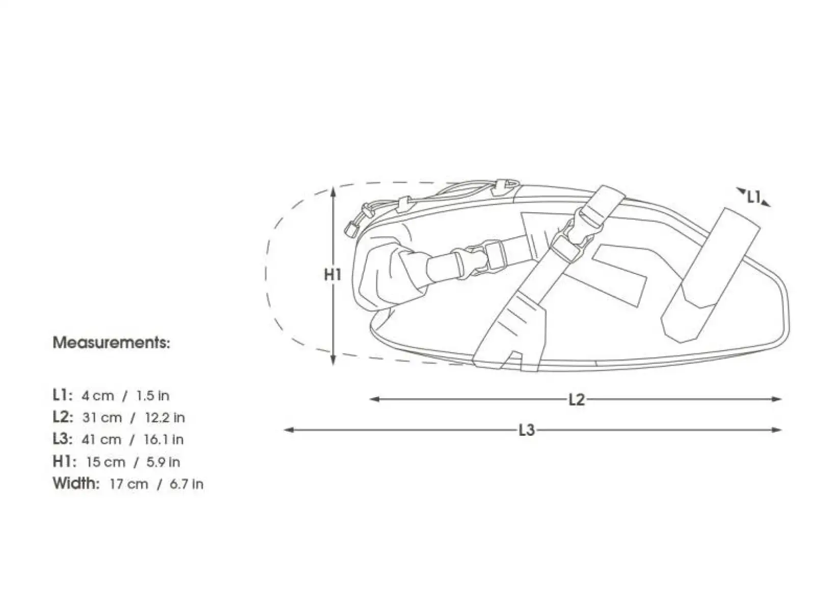 Apidura Expedition saddle pack 9 l saddle bag