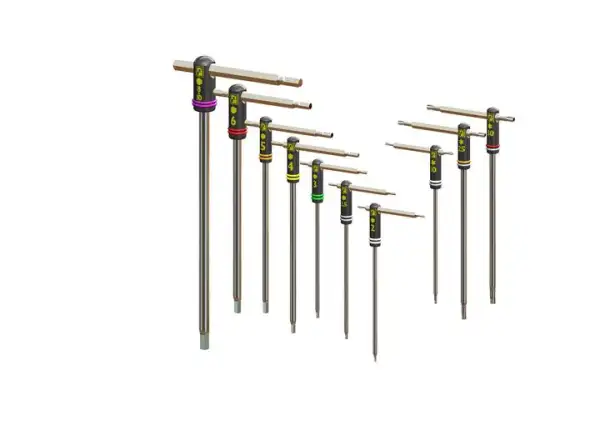 Pedros Master T-handle Set II set of hex and Torx keys 10 pcs including bag