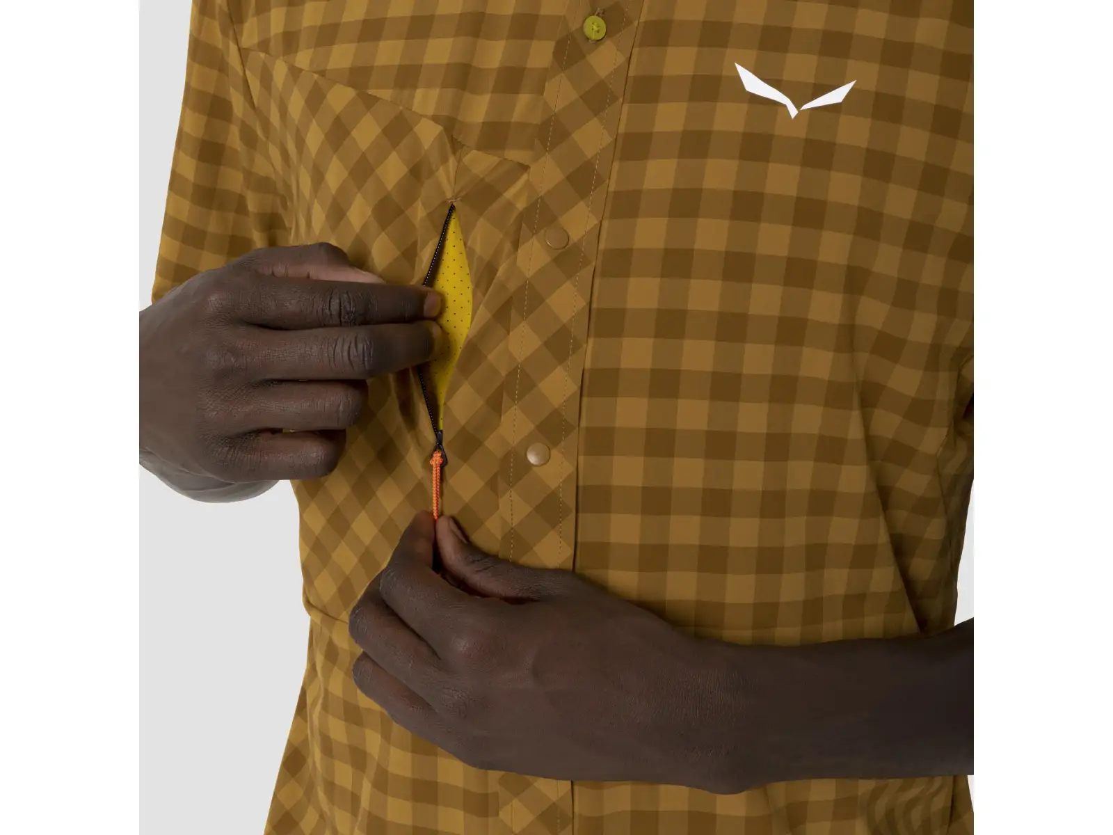 Salewa Puez Dry men's shirt Dark Olive