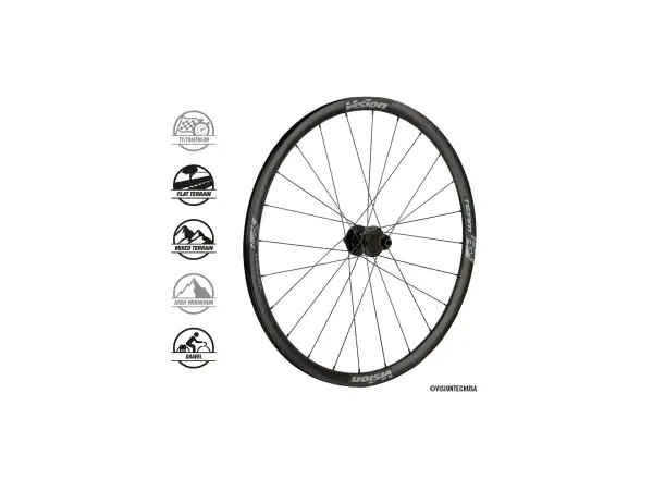 Vision TEAM30 AGX i23 DB-CL CH-TL laced wheels SH11