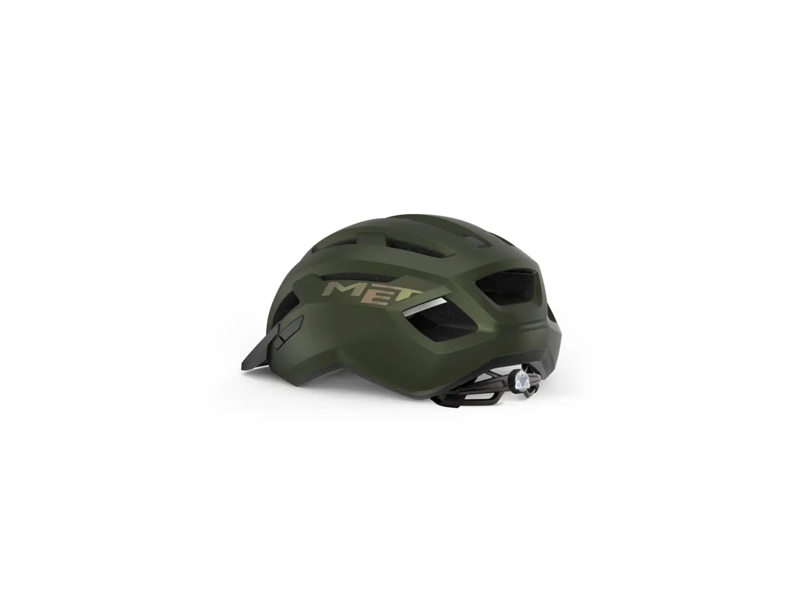 MET Allroad cycling helmet Olive Iridescent