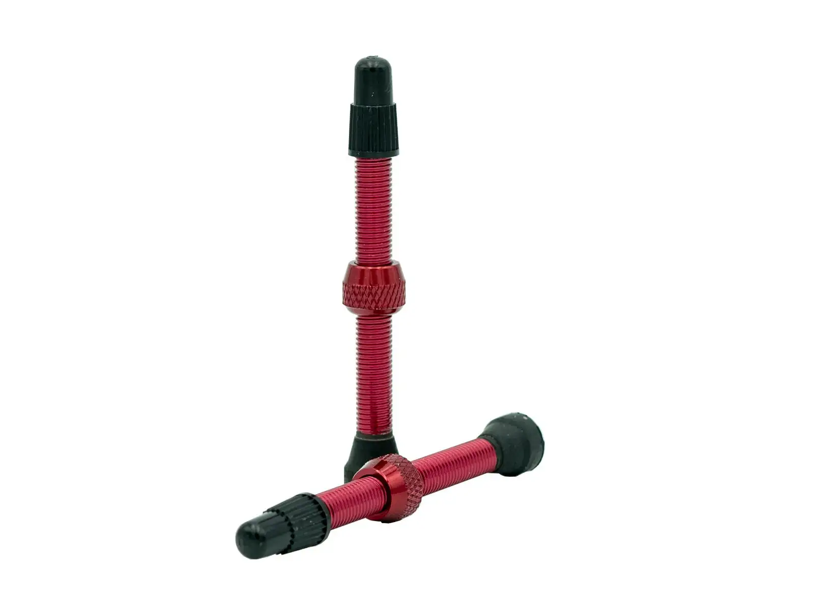 No Tubes Universal Tubeless Alu valves 55 mm - pair red