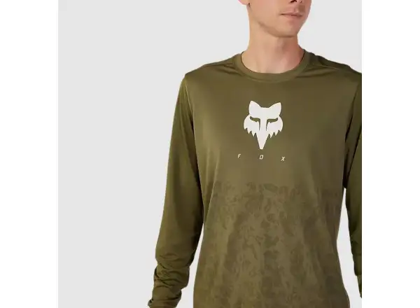 Fox Ranger Tru Dri men's jersey long sleeve Olive Green