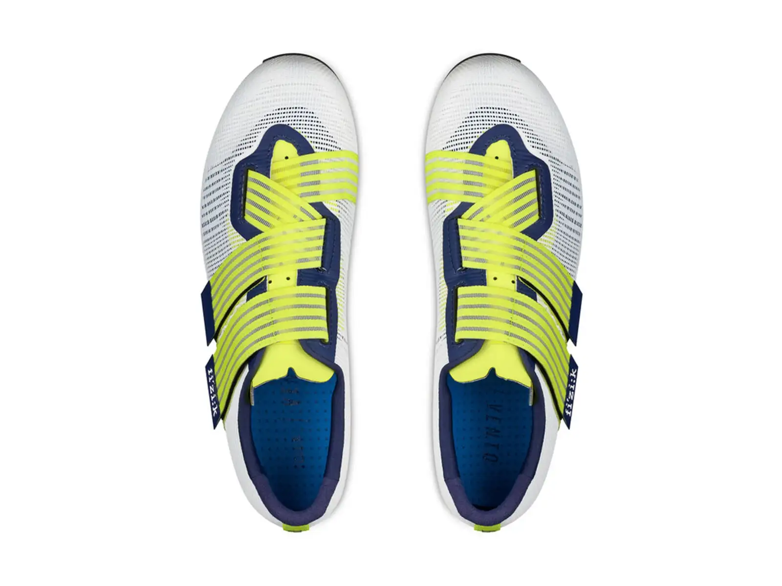 Fizik Vento Powerstrap Aerowave men's road cycling shoes Movi Yellow/White