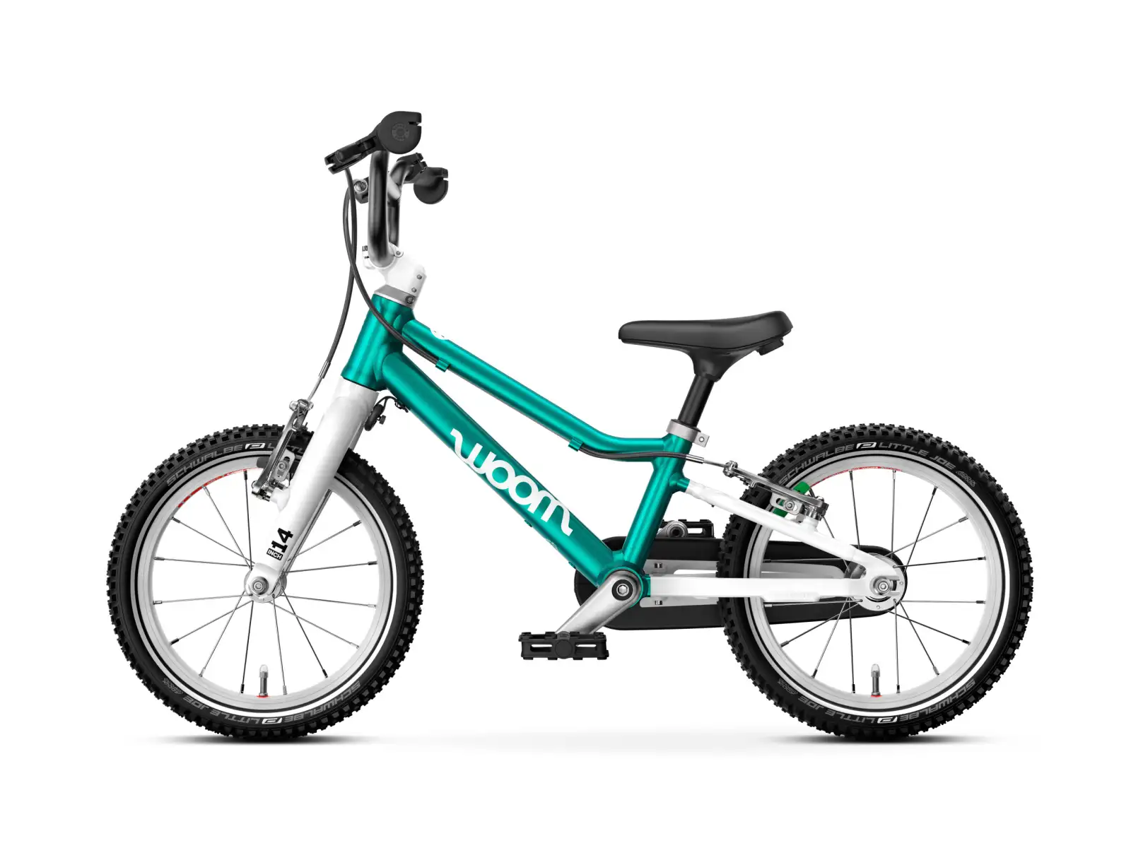 Woom GO 2 children's bike 14" Metallic Turquoise
