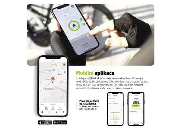 Pealock 2 electronic lock black