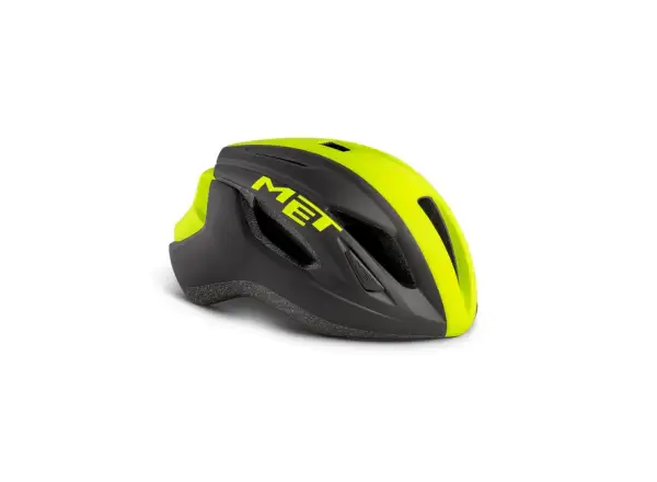 MET Strale road helmet black/fluo yellow matt