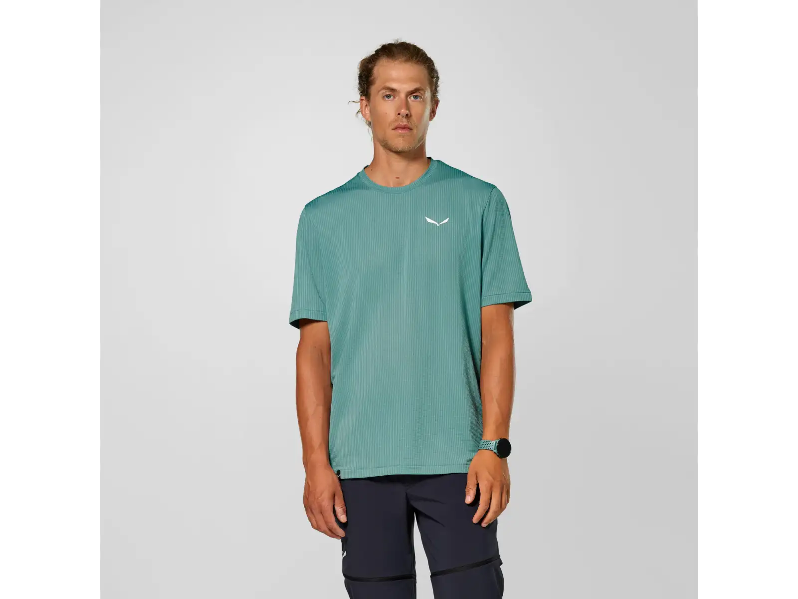 Salewa Pedroc Dry Light men's short sleeve T-shirt Willow