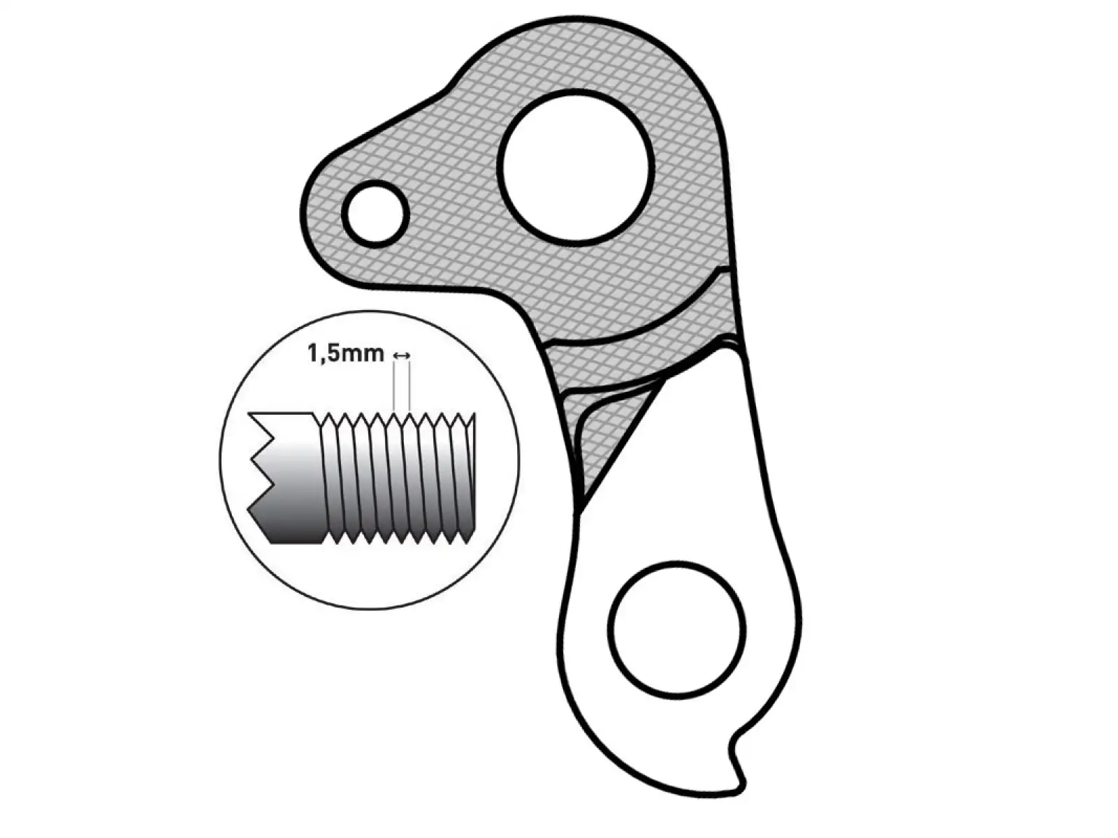 Union GH-252 derailleur hanger Bulls
