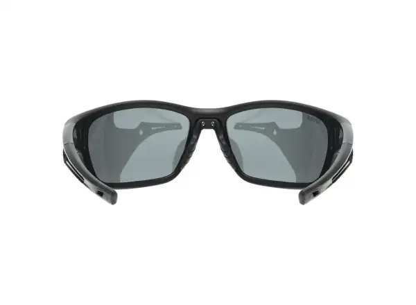 Uvex Sportstyle 232 P glasses Black Mat Red/Polavision Mirror Silver