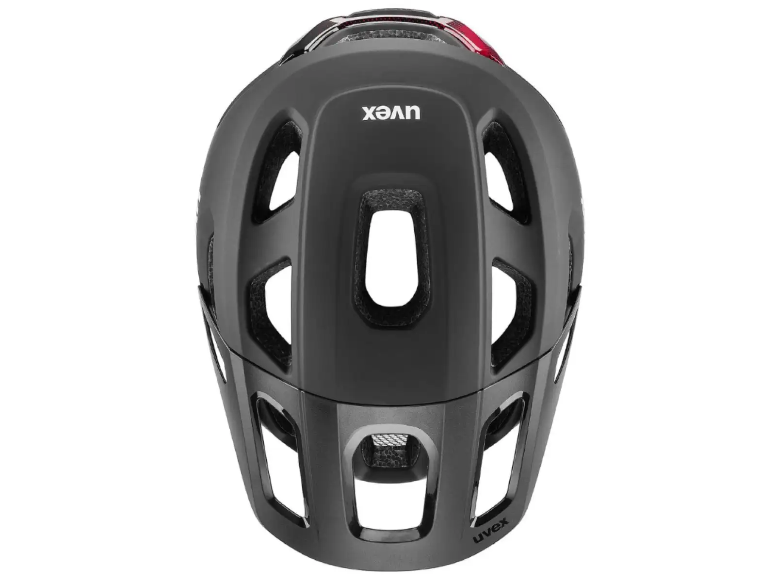 Uvex React MIPS MTB helmet Black/Ruby Red Matt