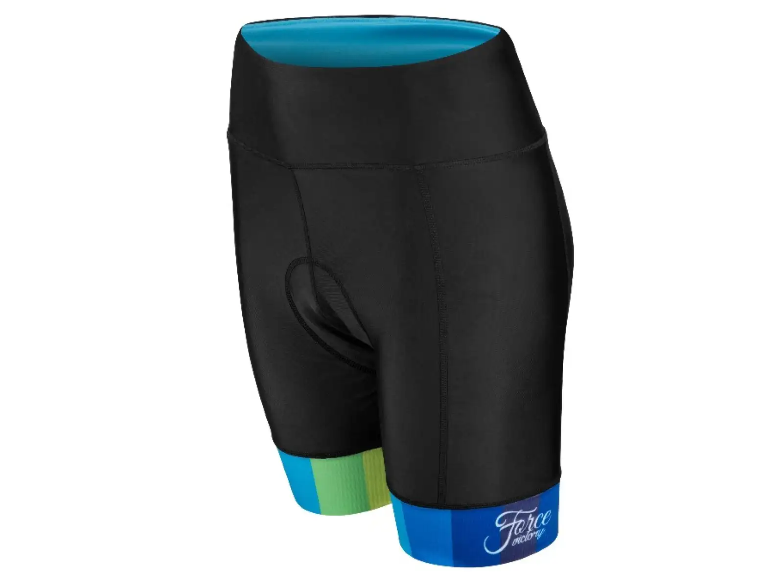 Force Victory women's shorts with padding black/blue