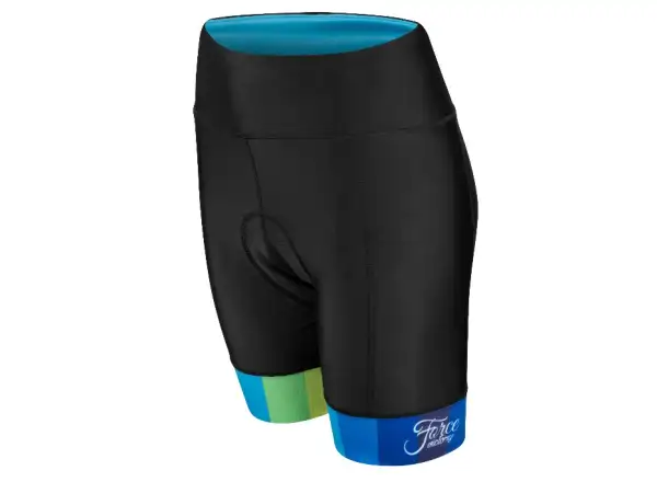 Force Victory women's shorts with padding black/blue