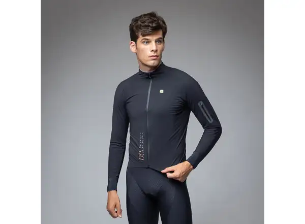 Alé R-EV1 Thermo Shield men's winter cycling jacket Black