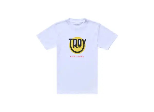 Troy Lee Designs Happy Dayz kids short sleeve T-shirt White