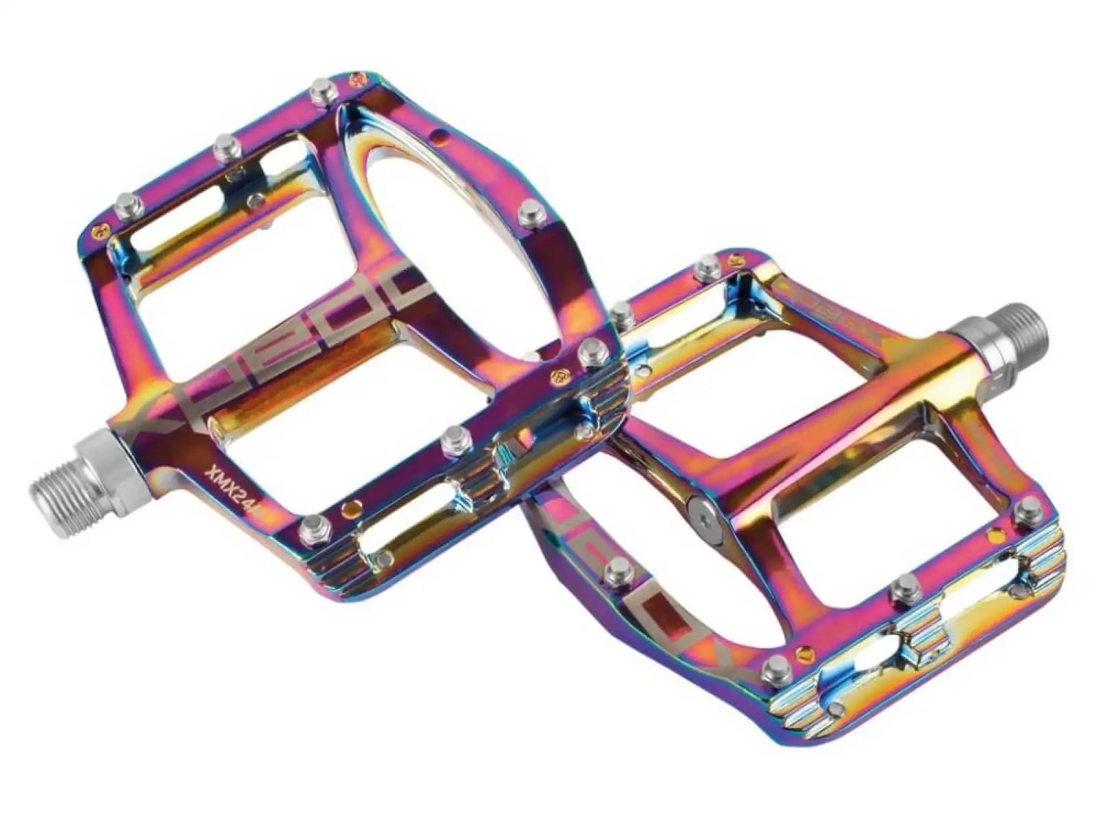 X-pedo Spry+ platform pedals oil slick