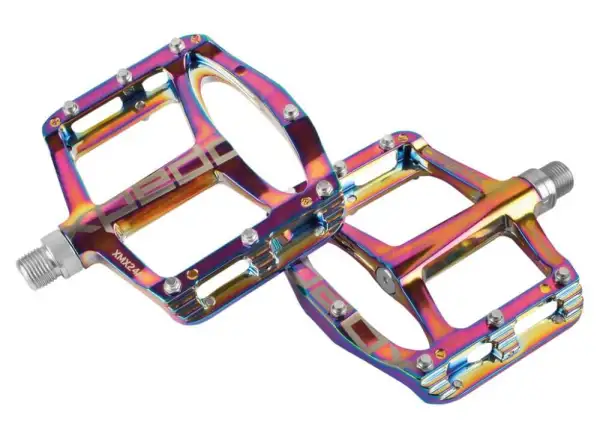 X-pedo Spry+ platform pedals oil slick