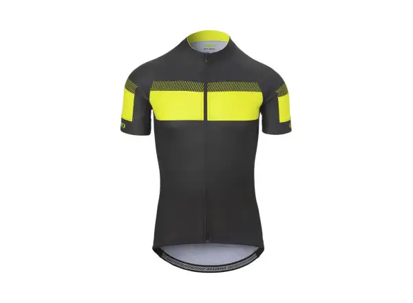 Giro Chrono Sport men's jersey short sleeve Black/Hi Yellow Sprint
