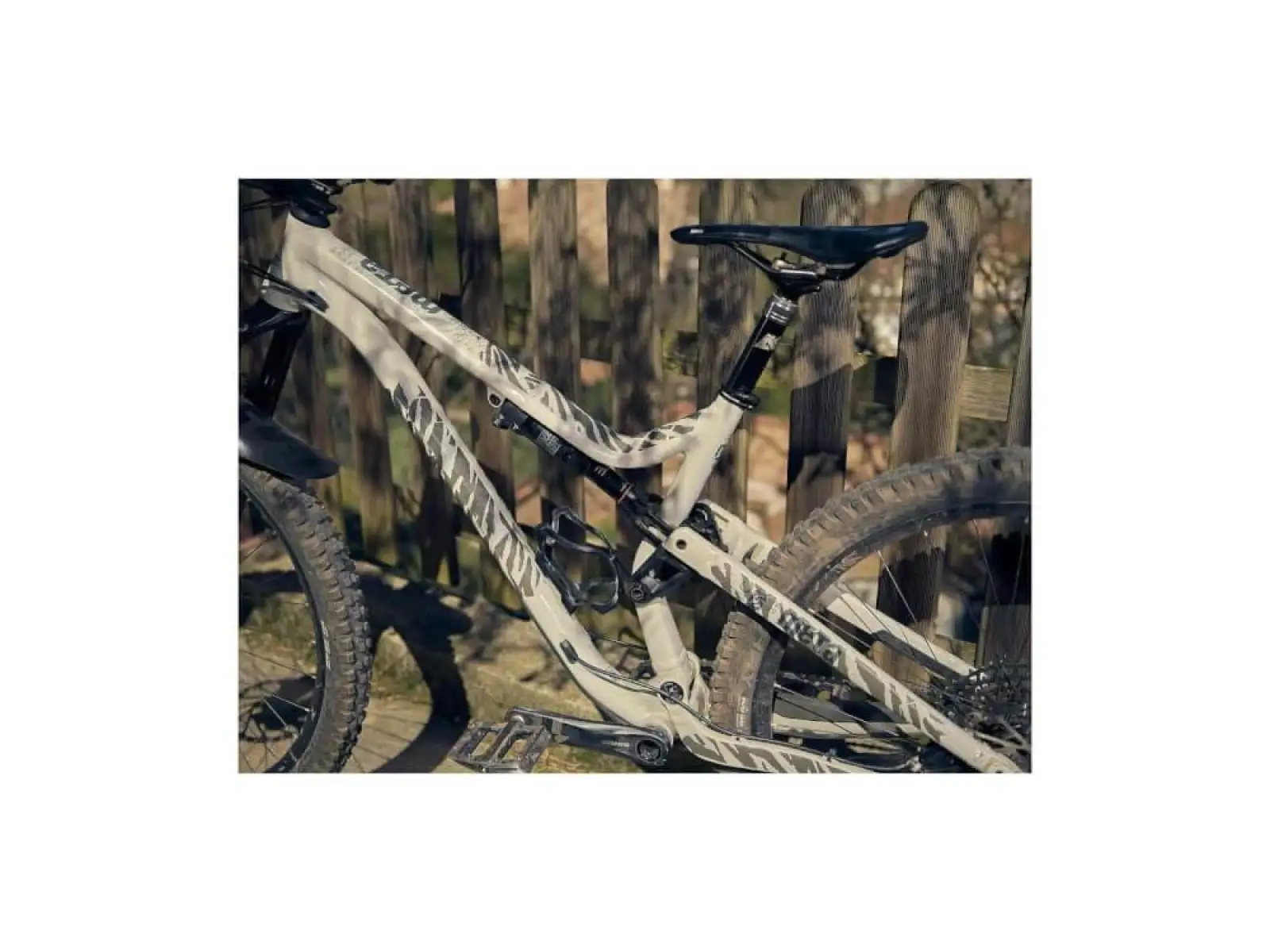 All Mountain Style frame protection stickers Full Zebra Grey
