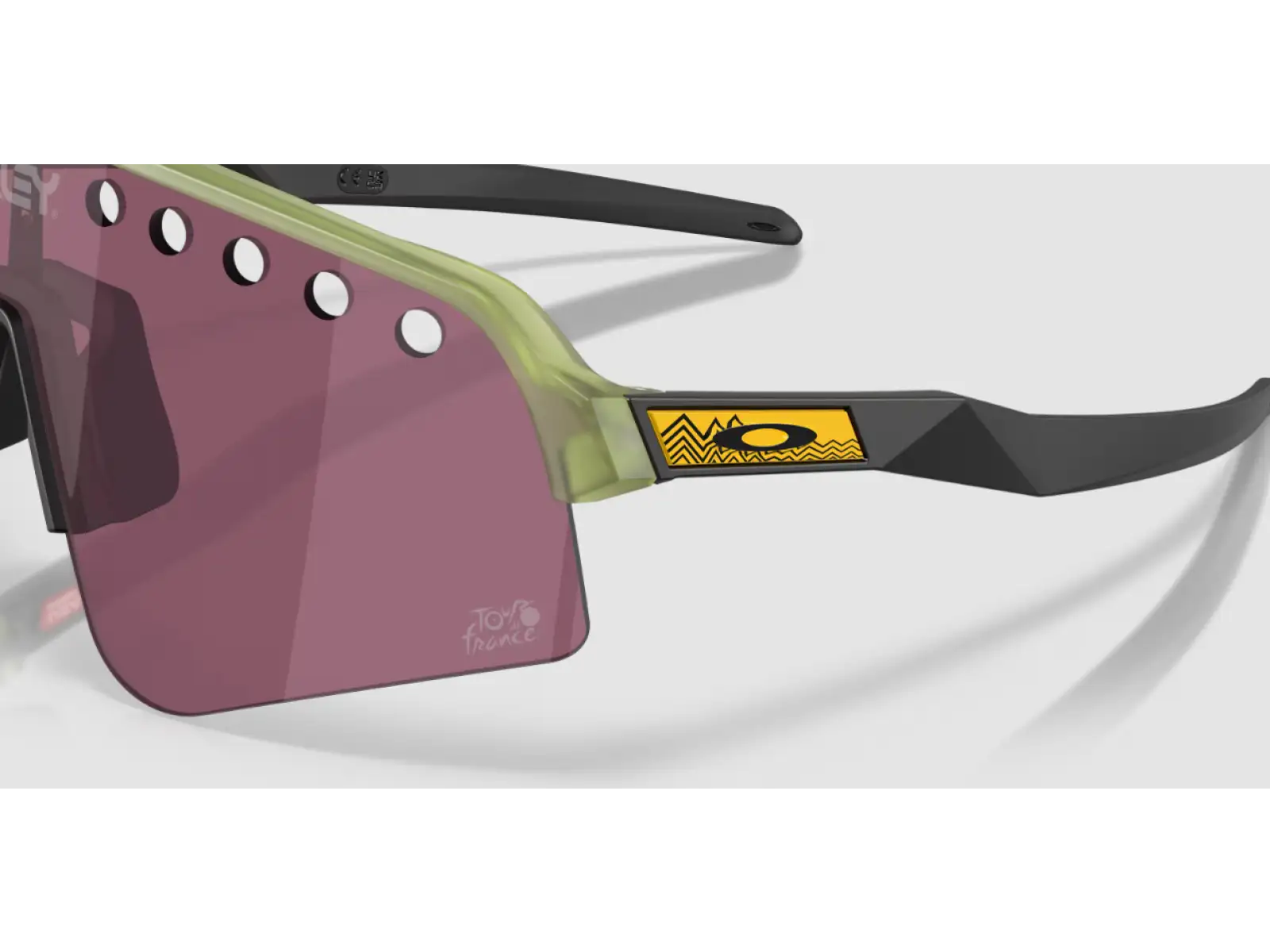Oakley Sutro Lite Sweep glasses Tour De France Matte Transparent Fern/Prizm Road Black