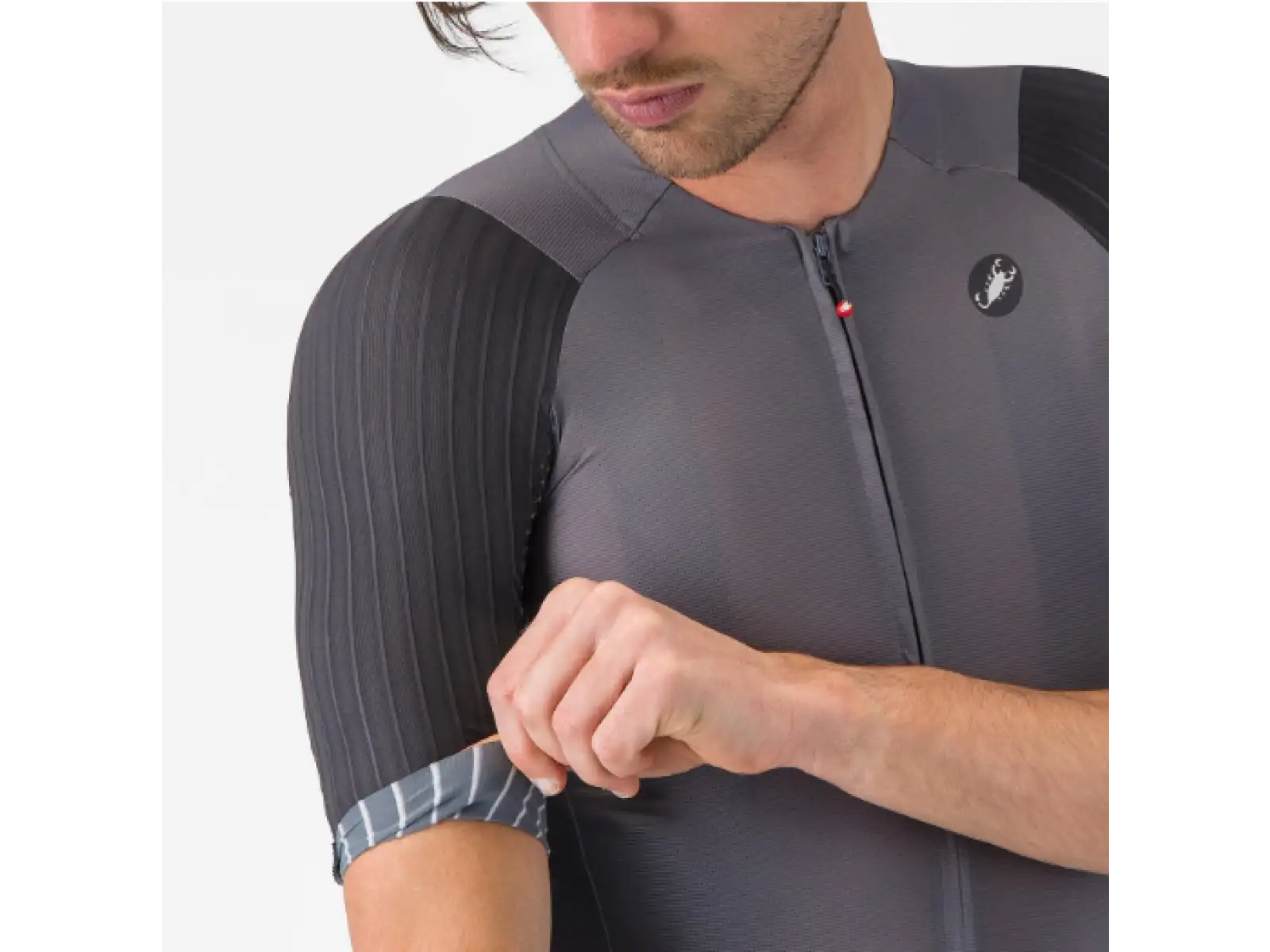 Castelli Aero Race 8S men's jersey short sleeve Smoky Gray