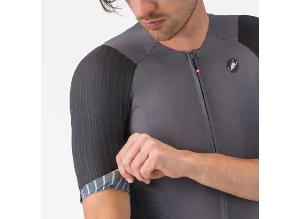 Castelli Aero Race 8S men's jersey short sleeve Smoky Gray