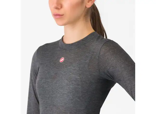 Castelli Medio Base Layer women's base layer long sleeve Melange Gray