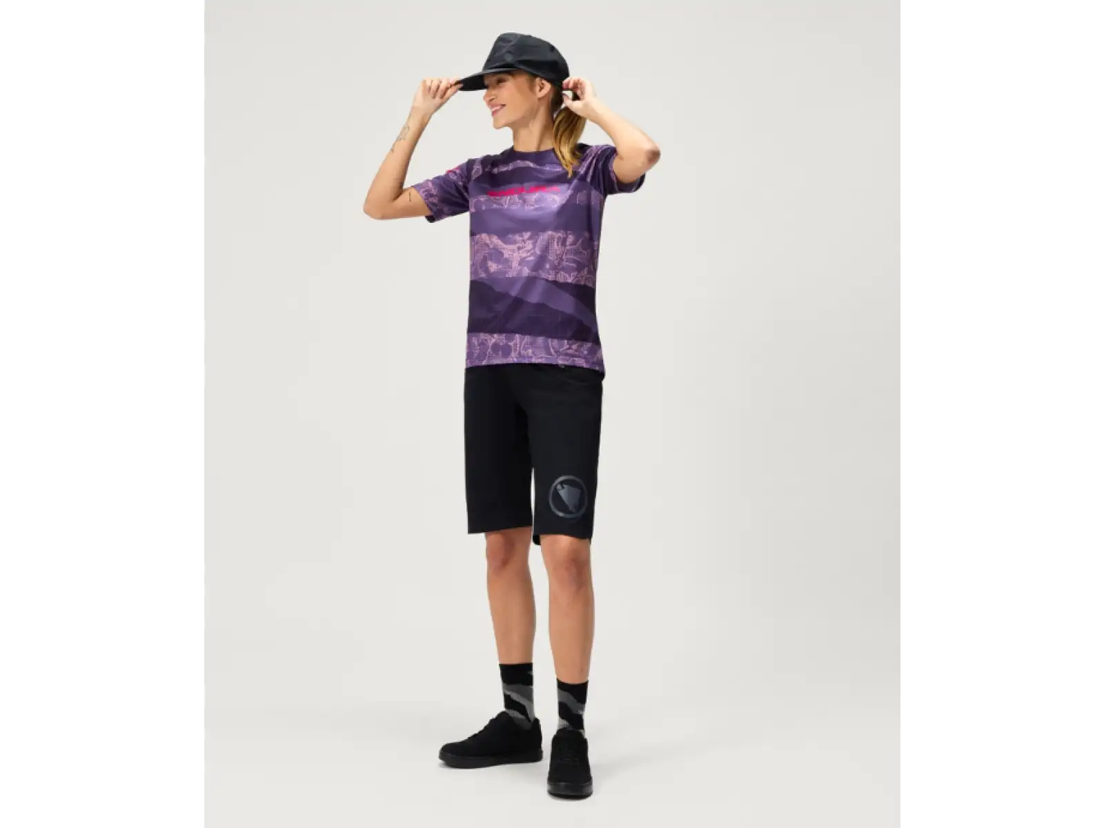Endura LTD Patchwork women's jersey short sleeve Bramble