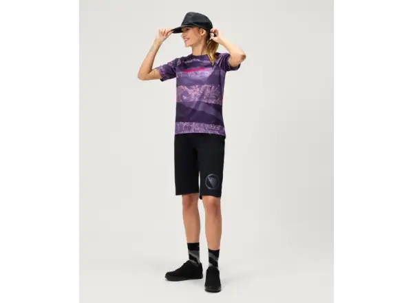 Endura LTD Patchwork women's jersey short sleeve Bramble