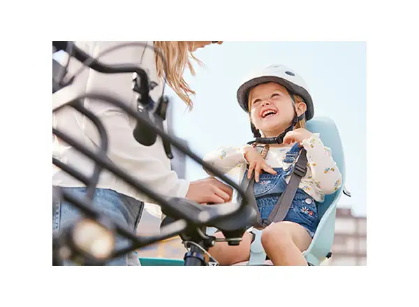 Urban Iki child seat front with adapter Aotake Light Blue/Shinju White