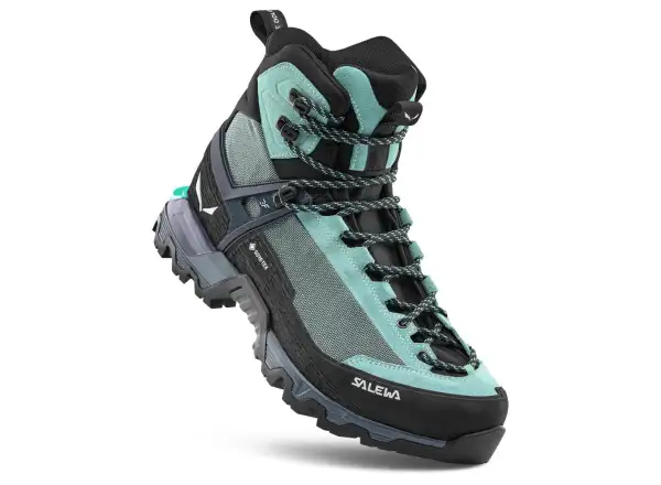 Salewa Mountain Trainer 3 Tech Mid GTX women's hiking boots Willow/Orion Blue