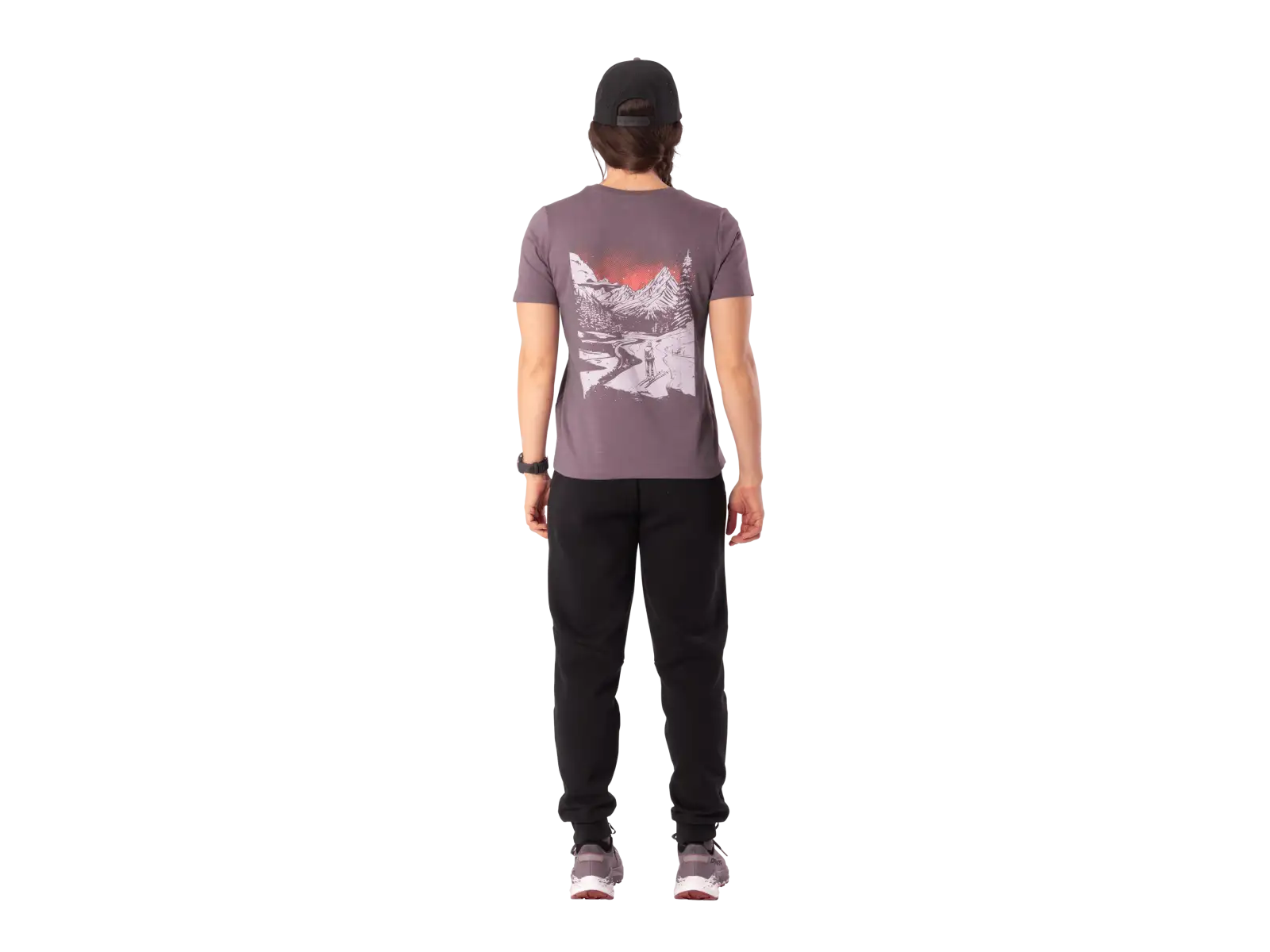 Dynafit Back Graphic Cotton women's T-shirt short sleeve Ephemera/Valley