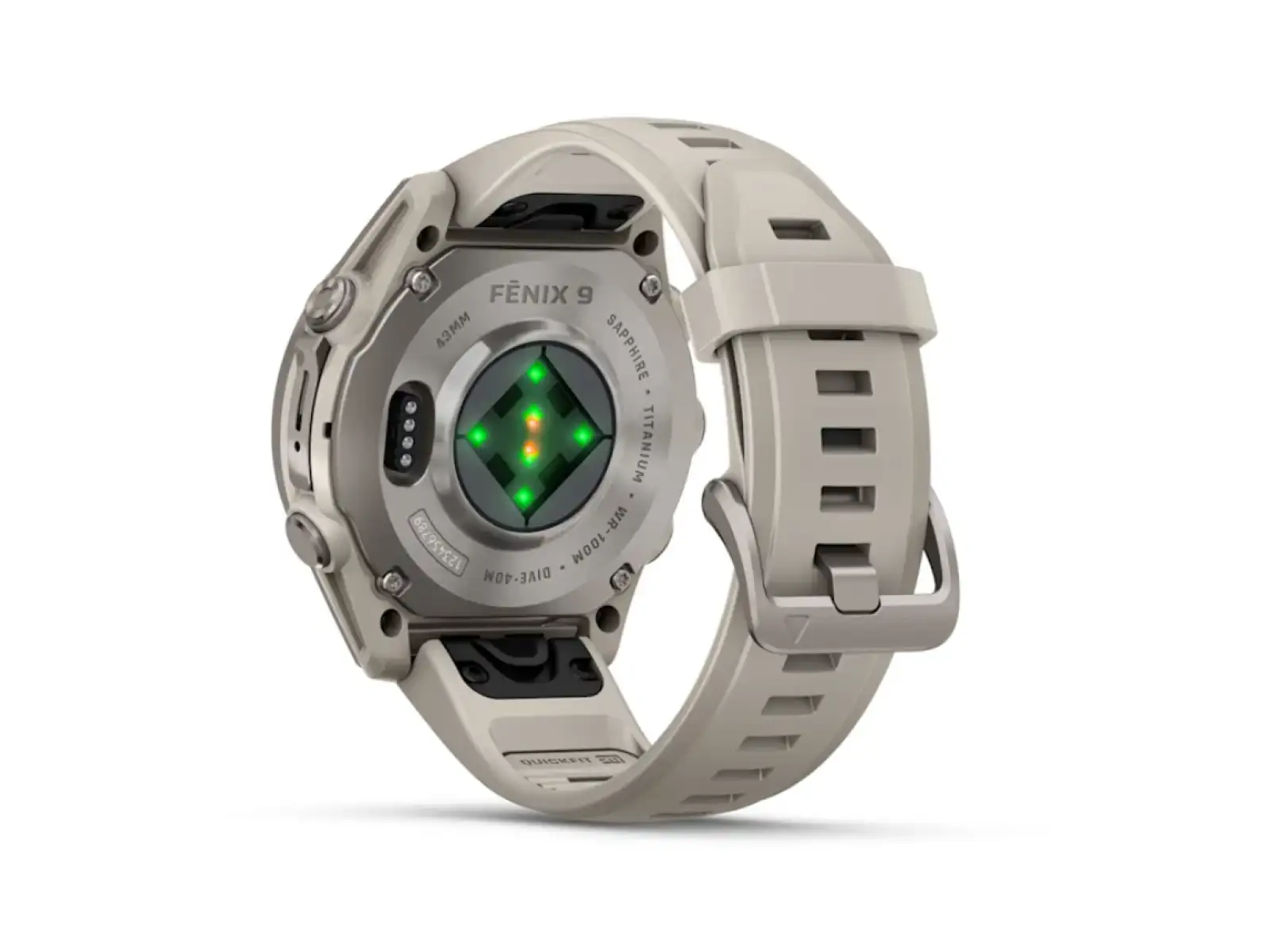 Garmin fenix 9–43 mm smart watch Titanium Fog Gray